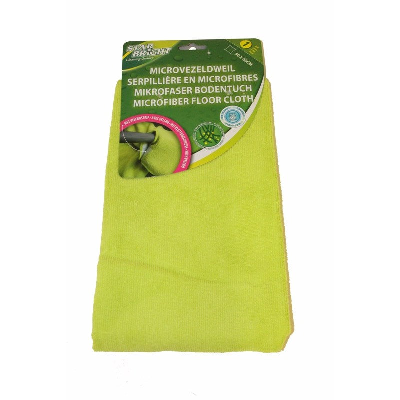 Microvezel dweil met velcro groen 50x60cm