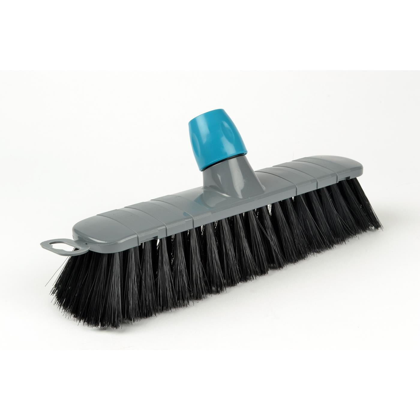 Linea Kamerveger zwart haar 28cm - kunststof met steelhouder