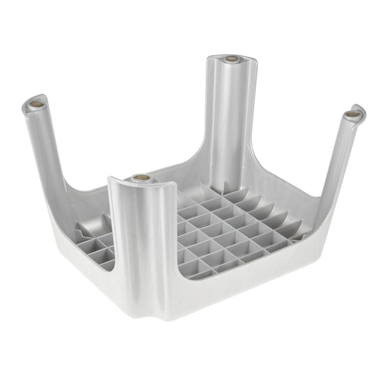 Opstapje 36,5x30x24cm zilver