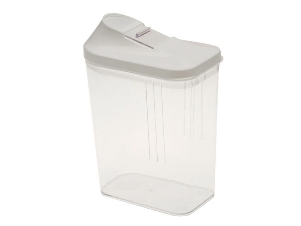 Strooibus 1,5L 11,5x7x21cm wit/transparant