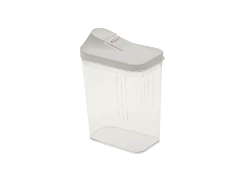 Strooibus 0,5L 8x4,5x15cm wit/transparant