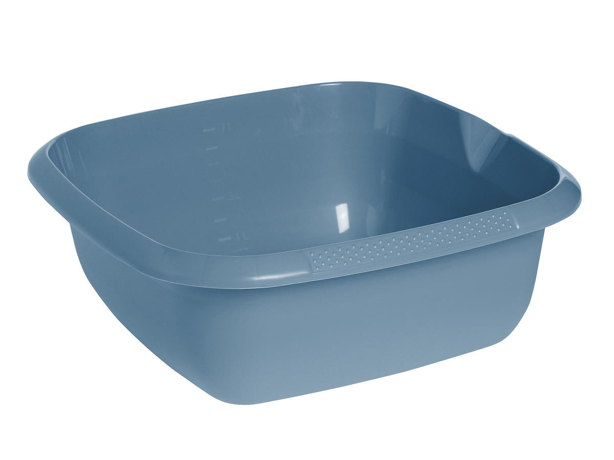 Afwasbak vierkant 8L 34x34x12,5cm nordic blue