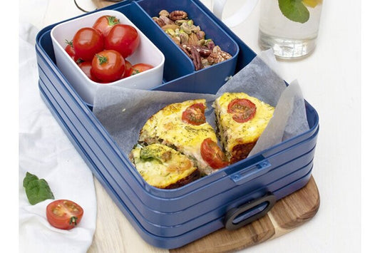 Bento lunchbox take a break large nordic blue