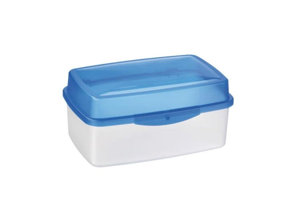 Club Cuisine voorraaddoos 5,5 liter transparant/blauw 29x18.5x13.5cm