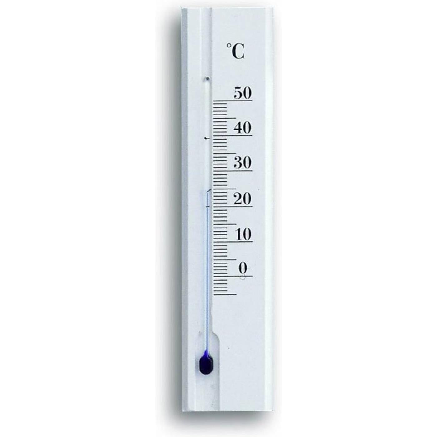 TFA Dostmann binnenthermometer beuken 15cm wit