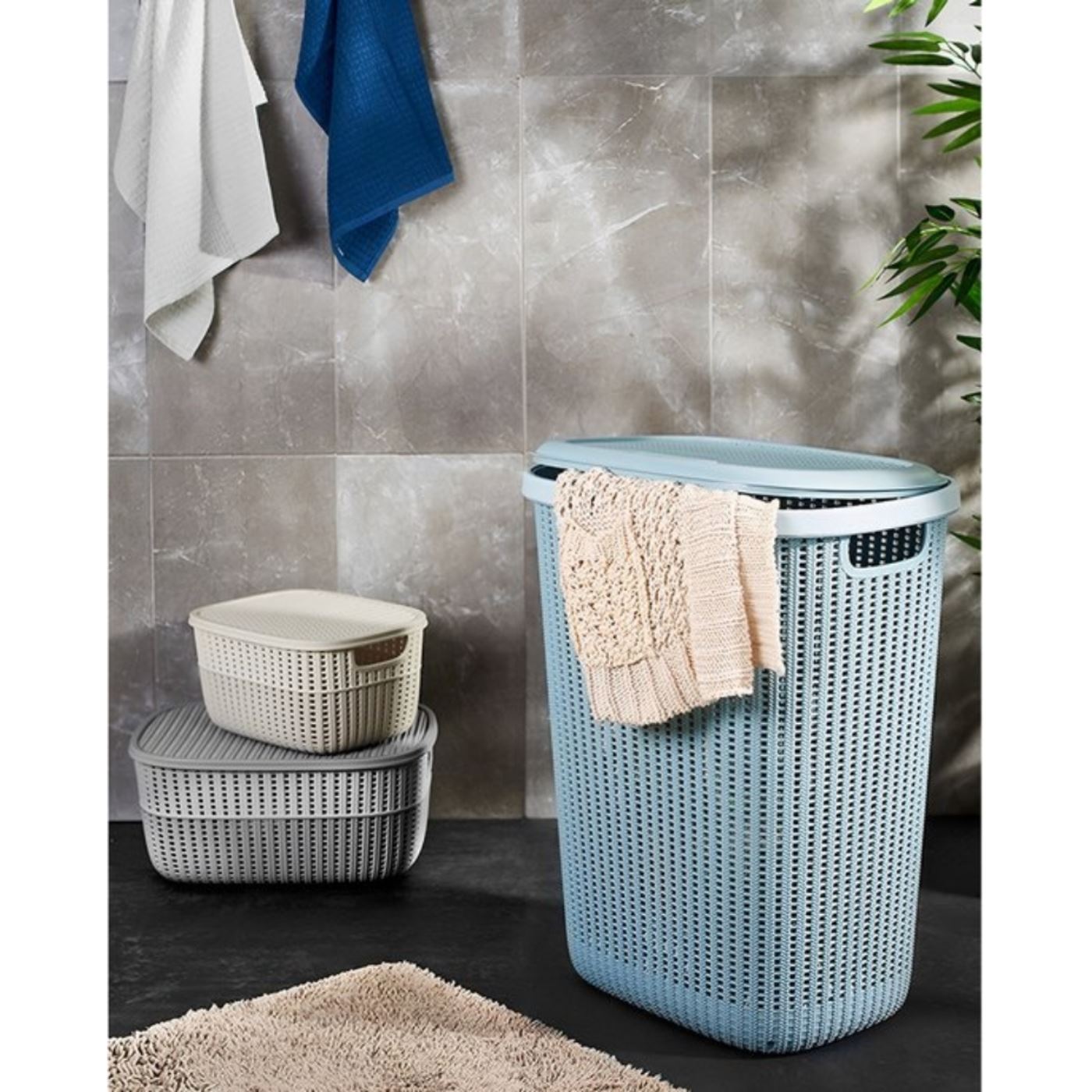 Wasmand Arne blauw 57L