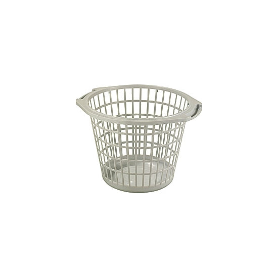 Basic wasmand rond grijs diameter 48x33cm 27 liter