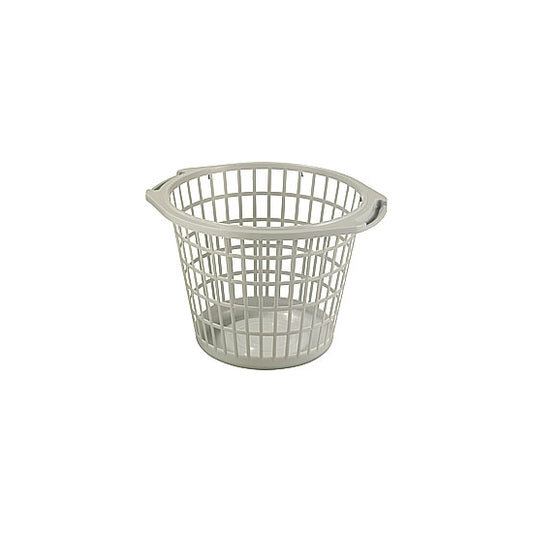 Basic wasmand rond grijs diameter 48x33cm 27 liter