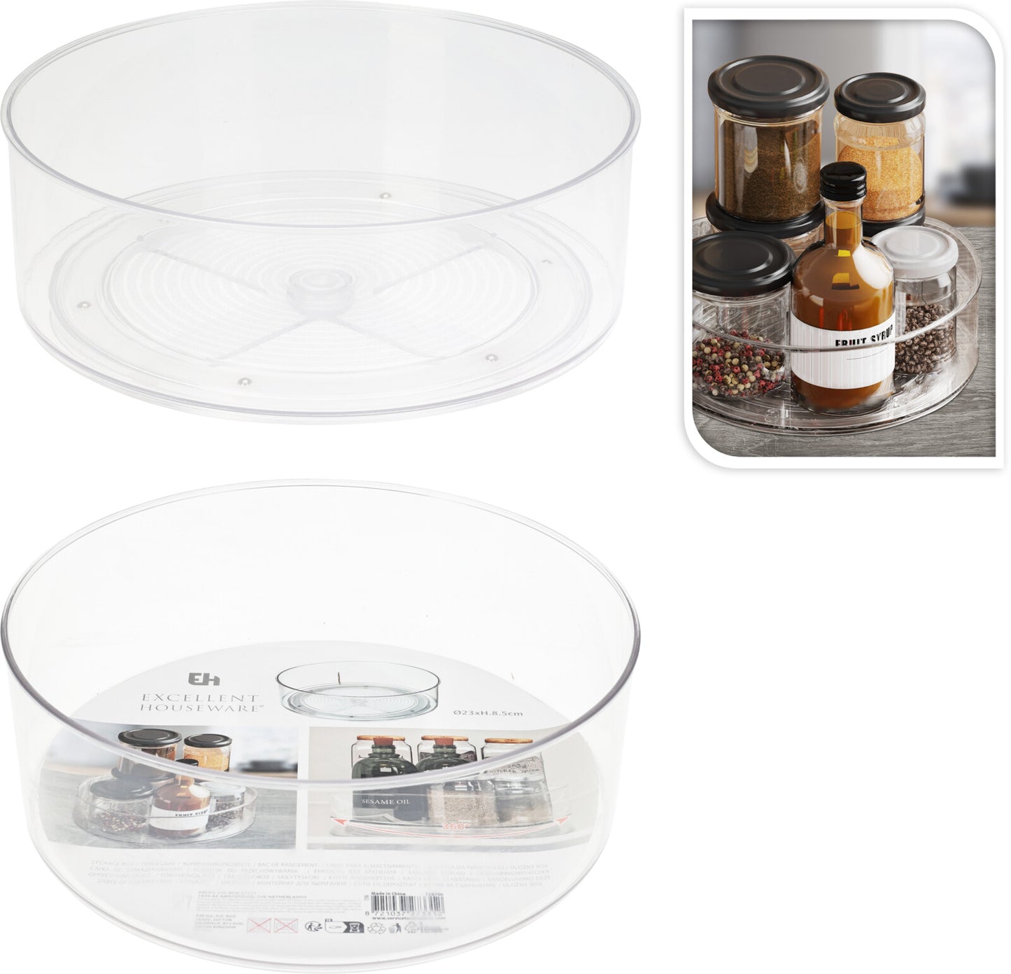 Koelkast opbergbak Ø23cm