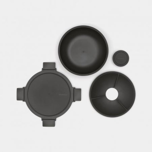 Make & Take saladebak 1,3L Dark Grey