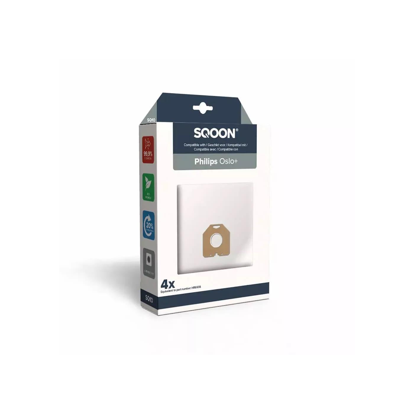 SQOON Stofzuigerzak Philips Oslo doos a 4 stuks