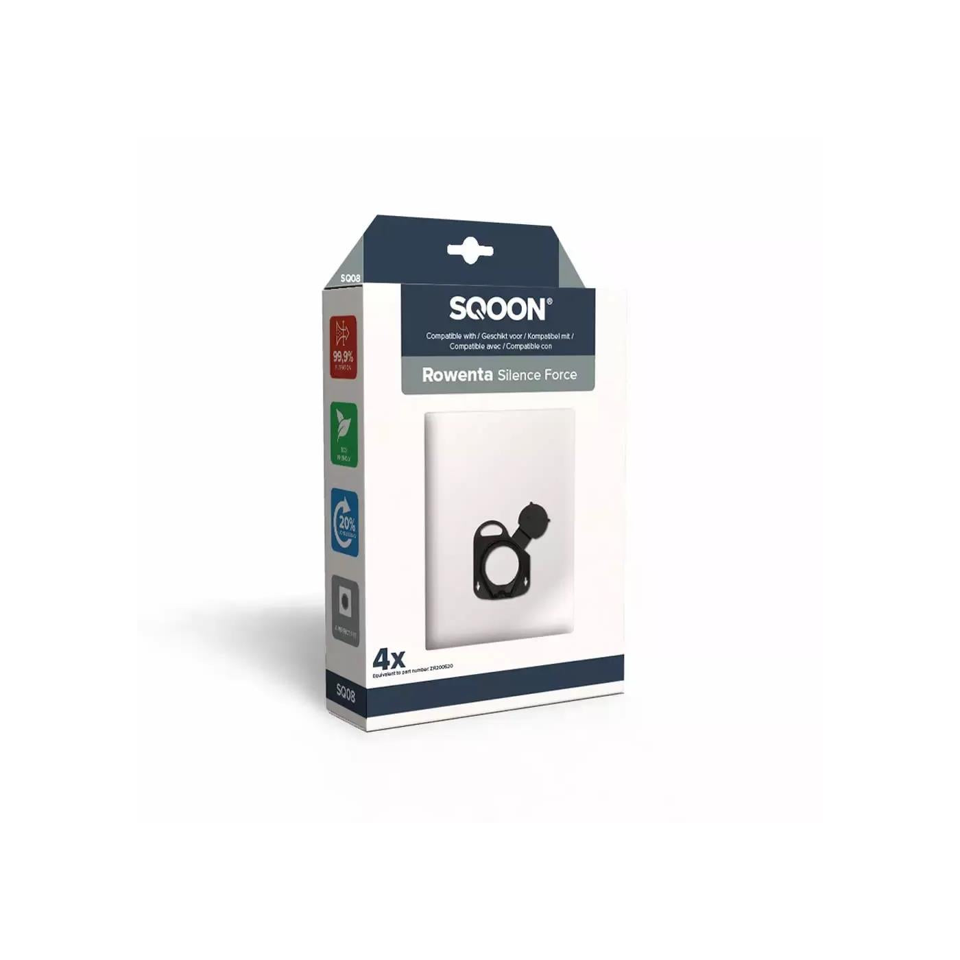 SQOON Stofzuigerzak Rowenta Silence Force / X-Trem doos a 4 stuks