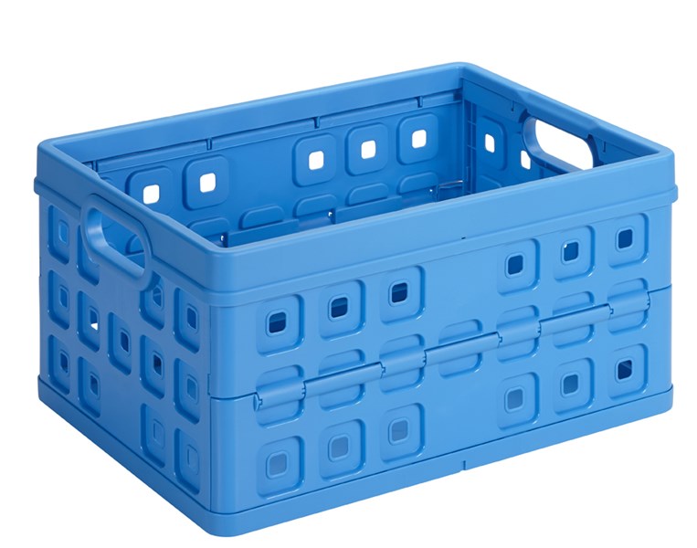 Square Boodschappenkrat 32 liter blauw 49x36x24,5cm