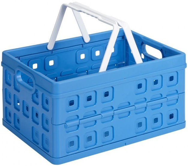 Square Boodschappenkrat met handgreep 32 liter 49x36x24,5cm