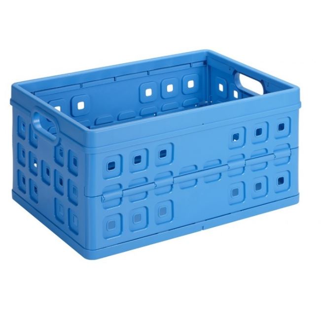 Square Boodschappenkrat 46 liter blauw 54x38x26,5cm