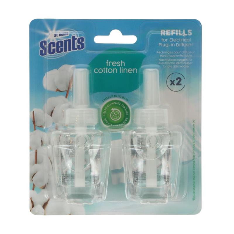 Electrische Luchtverfrisser 2x19ml Fresh Cotton Linnen Navulling