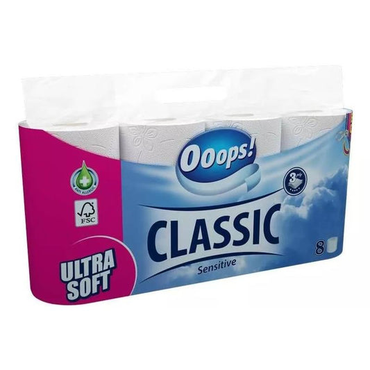 Toiletpapier Sensitive pak a 8 rol 3laags