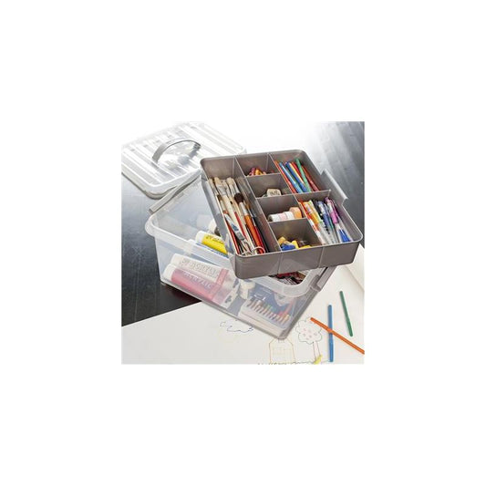 Q-line Multibox met inzet 15 liter transparant 40x30x18cm