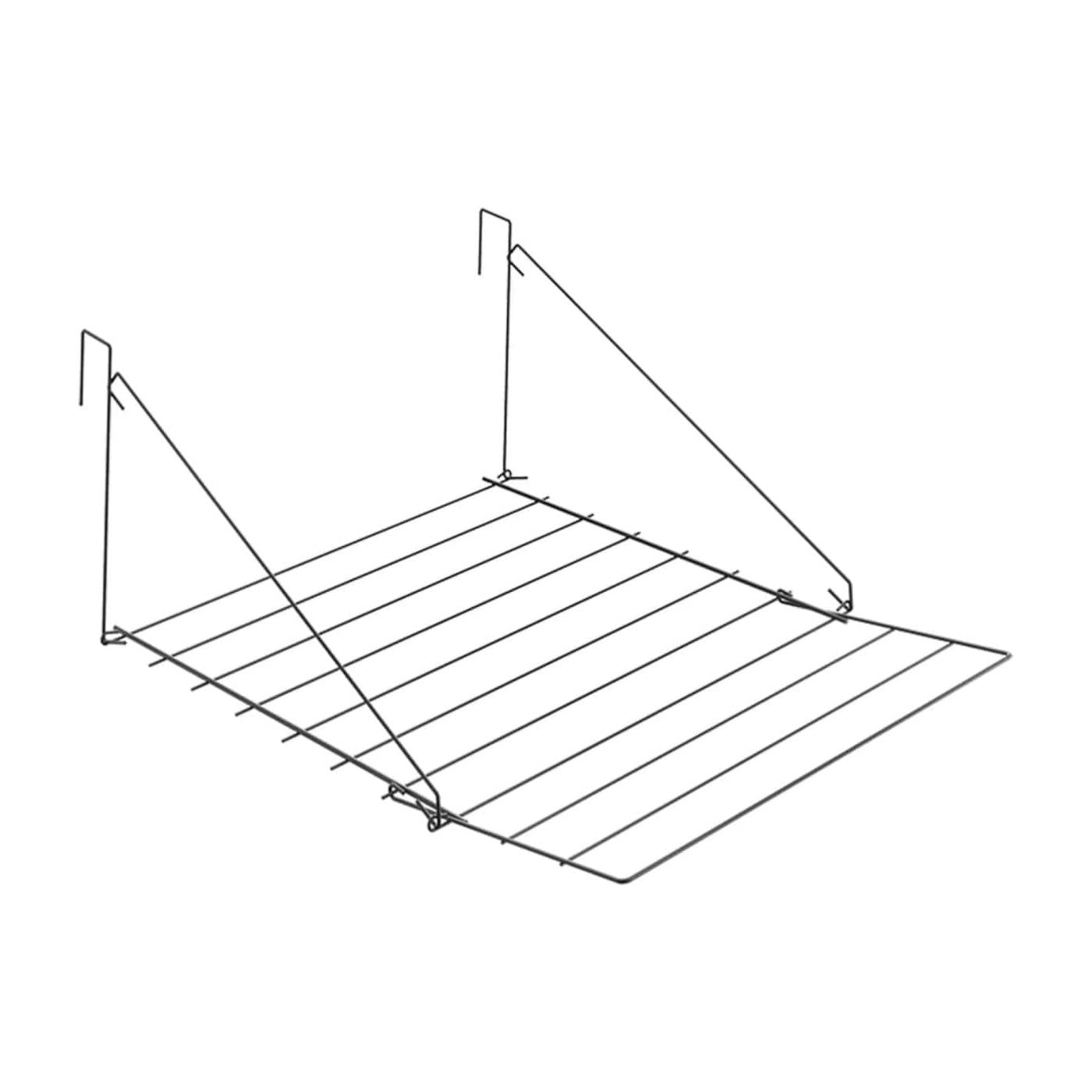 Metaltex/Tomado droogrek Breda 7m zwart (52x29x50/70cm)