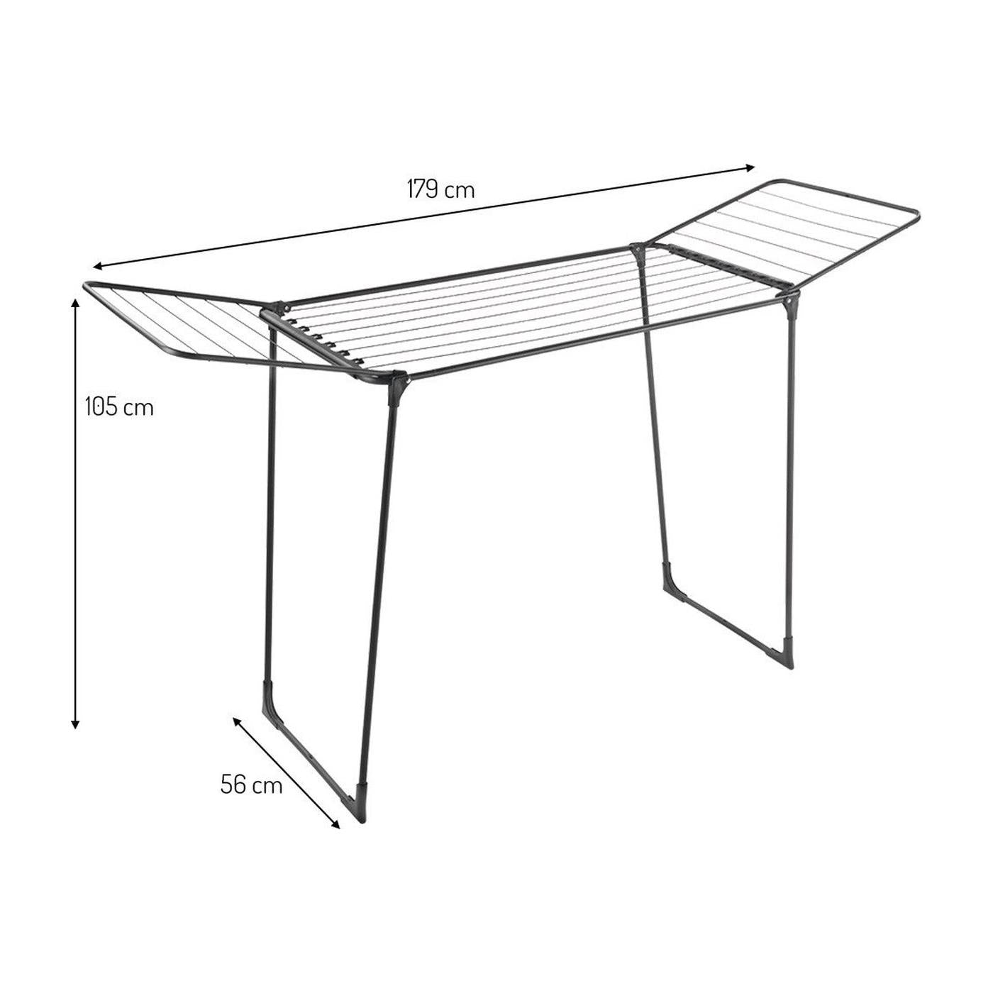 Metaltex/Tomado droogrek Hydra Plus 18m zwart