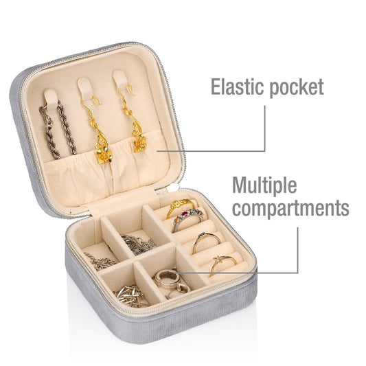 Reisjuwelendoosje 10x10x5cm