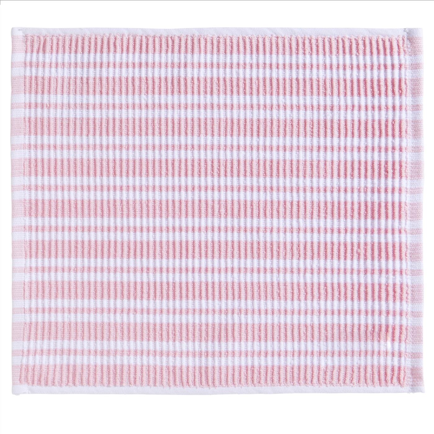 Vaatdoek Stripe pastel roze 30x30cm pak a 4 stuks