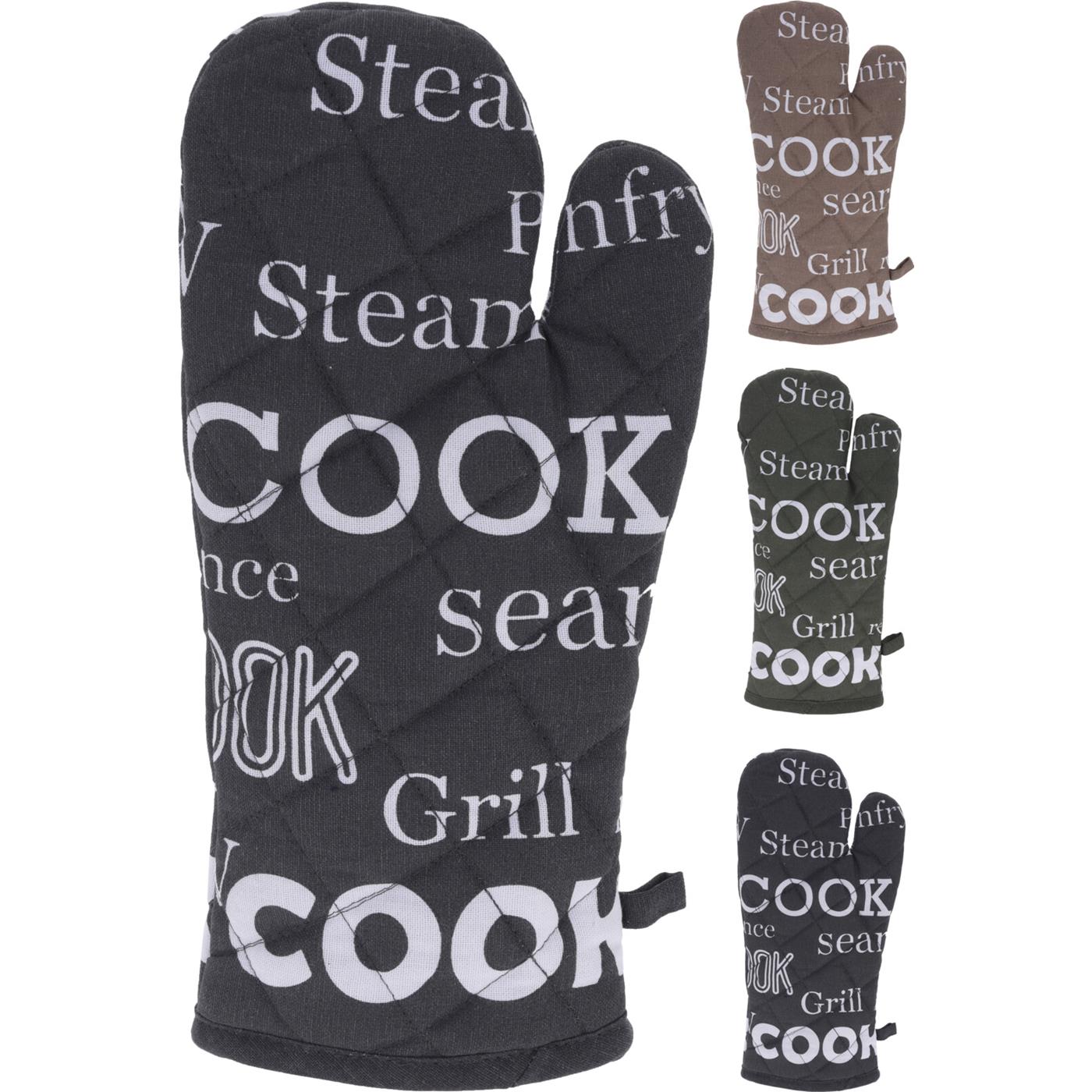 Ovenwant met tekst 18x32cm katoen