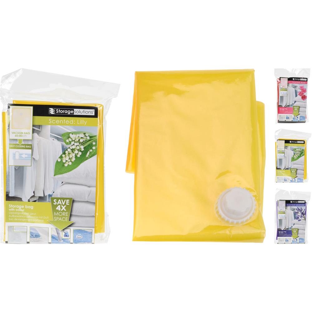 Opbergzak vacuüm met geur 60x80cm met makkelijk sluiting