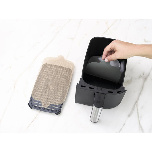 Herbruikbare Airfryer bak- en beschermfolie 14,3x25,6cm set a 4 stuks