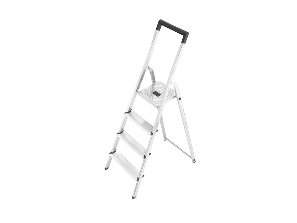 L40 huishoud trap 4-treeds aluminium (3 treden+bordes)