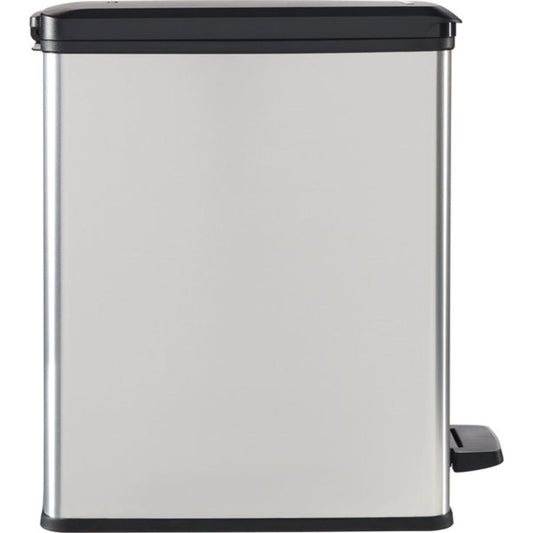 Decobin slim afvalbak 25L zilver