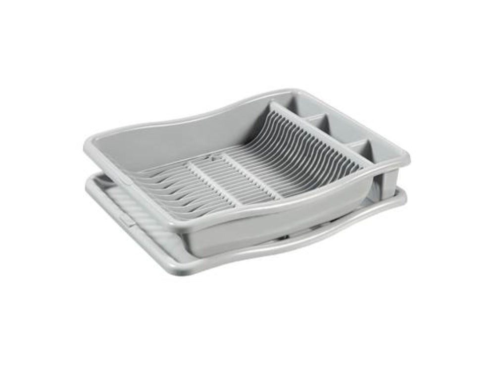 Afdruiprek groot licht grijs 38x48x10,5cm
