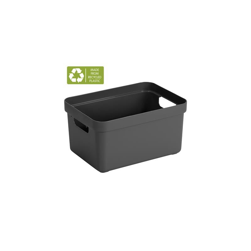 Sigma Home Opbergbox 5L antraciet 25,2 x 17,5 x 12,2 cm