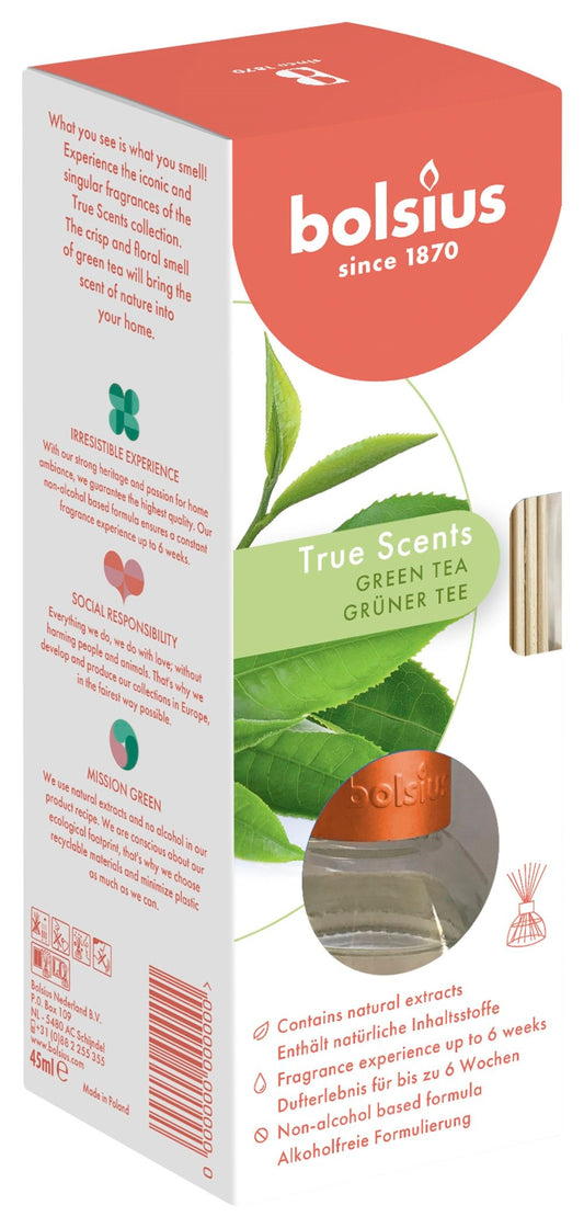 Geurverspreider 45ml True Scents Green Tea
