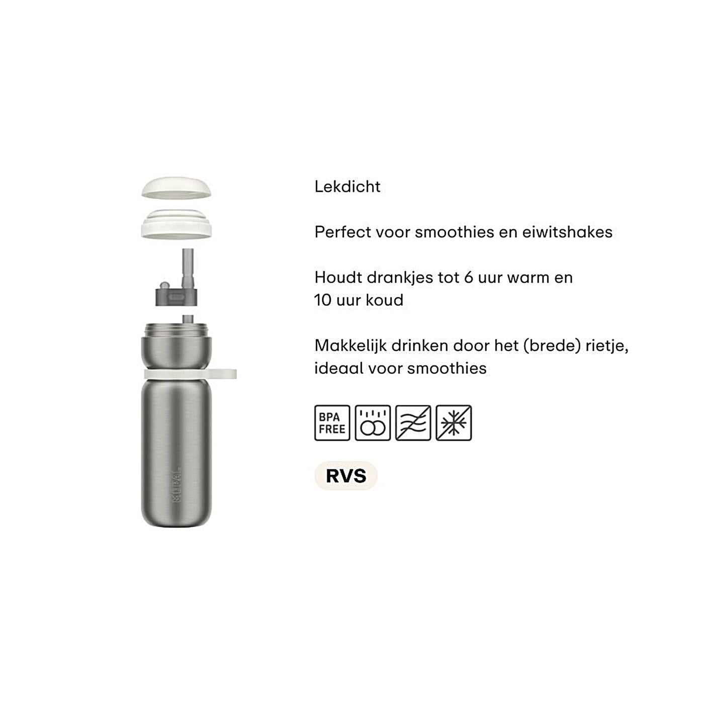 Isoleerfles twist sport 600ml - moss green