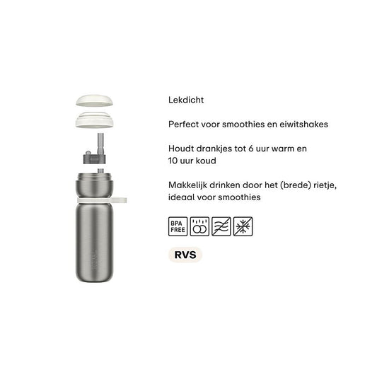 Isoleerfles twist sport 600ml - moss green