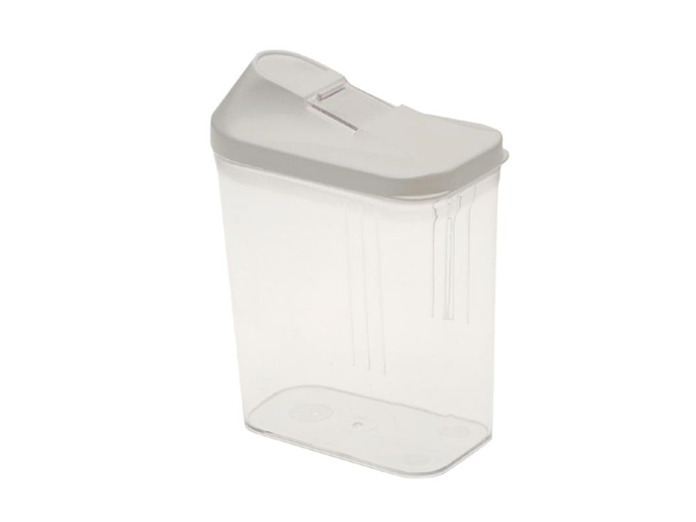 Strooibus 0,75L 10,5x5,5x17cm wit/transparant