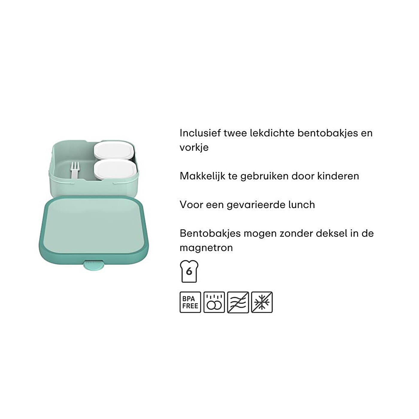 Mepal Bento lunchbox campus groot - cool mint
