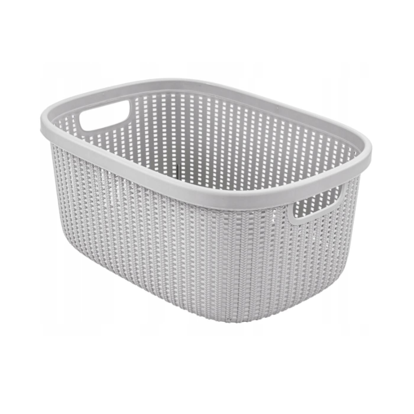 Wasmand Bosse grijs 37x52xH23cm 32L