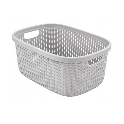 Wasmand Bosse grijs 37x52xH23cm 32L