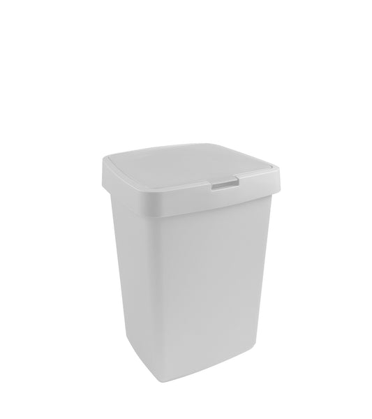 Delta Prullenbak 25 liter klepdeksel wit kunststof 39,7x34,5x56,4cm