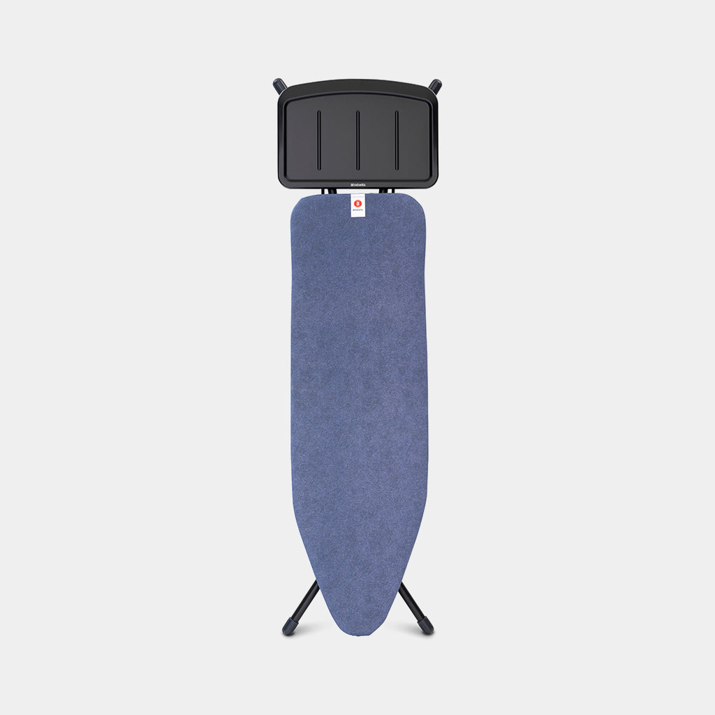 Strijkplank B 124x38cm Denim Blue met stoomunithouder