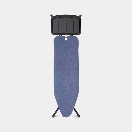 Strijkplank B 124x38cm Denim Blue met stoomunithouder