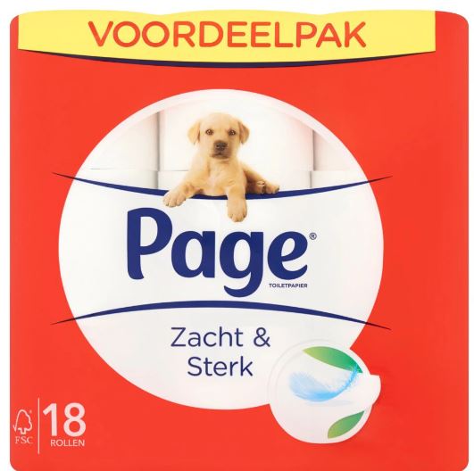 Toiletpapier 18 rollen