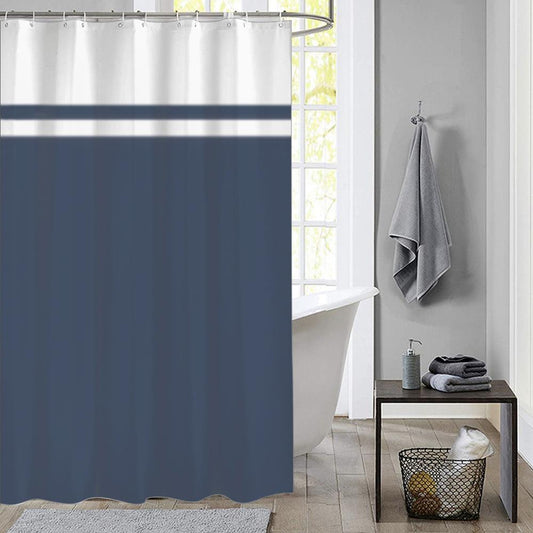 Douchegordijn Simply blauw 180x200cm 100% polyester