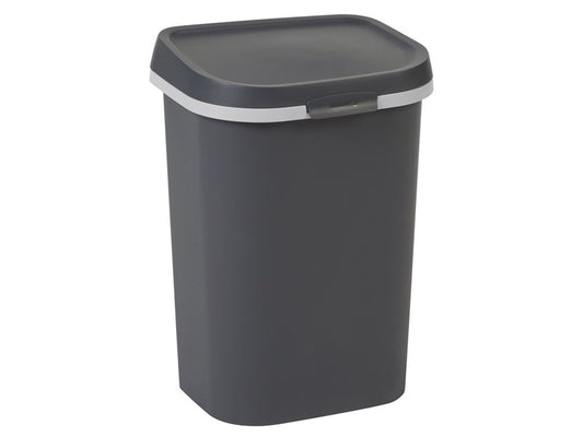 Curver Afvalbak Mistral plat 25 liter antraciet