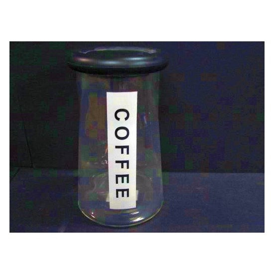 Voorraadpot glas coffee