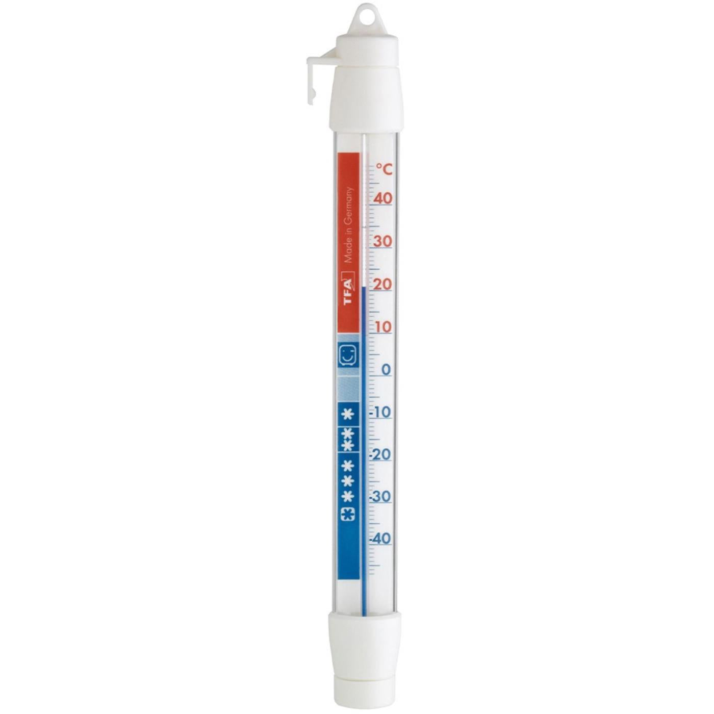 TFA Dostmann koelkast/diepvriesthermometer analoog kunststof 21cm wit