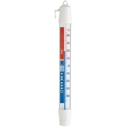 TFA Dostmann koelkast/diepvriesthermometer analoog kunststof 21cm wit
