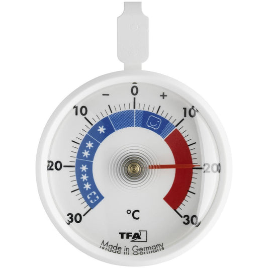Koelkast/diepvriesthermometer wit Ø7,2cm